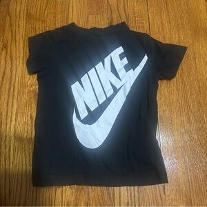 Nike Kids Black and White Logo Tee